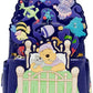 Loungefly D23 Winnie the Pooh Mini Backpack Heffalumps Bag Front Full View Spin Left