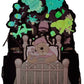 Loungefly D23 Winnie the Pooh Mini Backpack Heffalumps Bag Front Full View Spin Down Glow In The Dark Effect