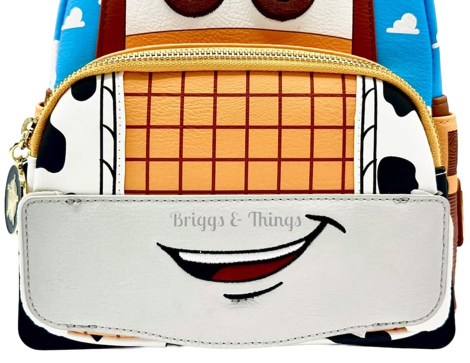 Loungefly D23 Woody Cars Mini Backpack Disney Pixar Toy Story Bag Front Pocket