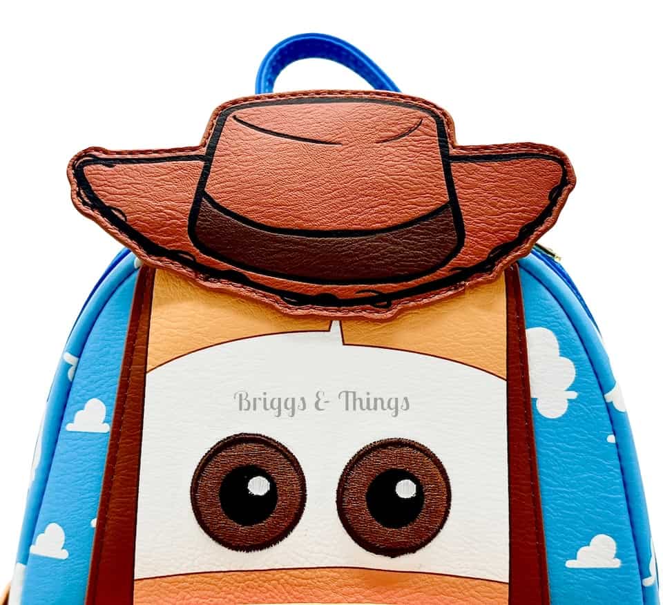 Loungefly D23 Woody Cars Mini Backpack Disney Pixar Toy Story Bag Front Top