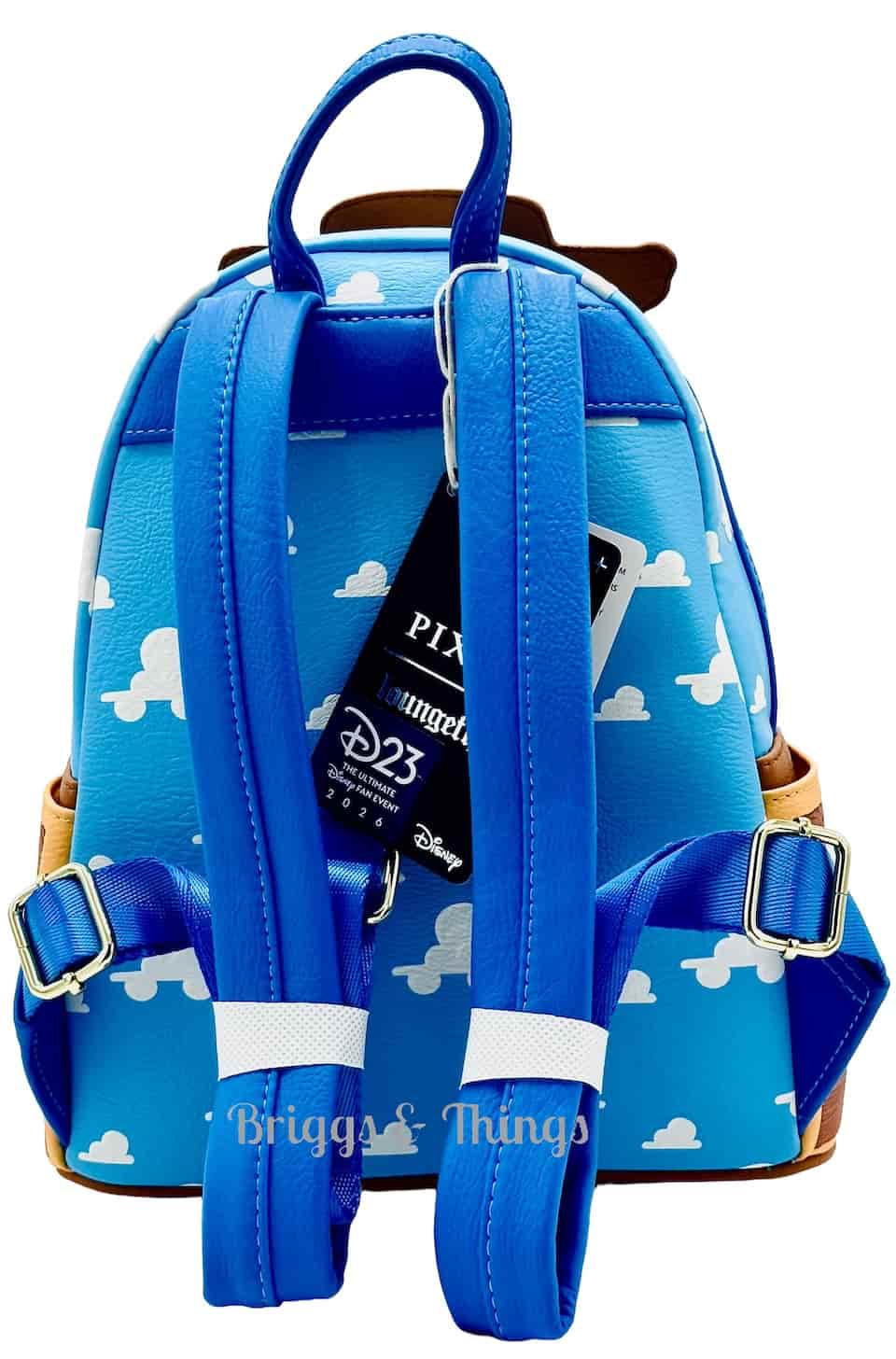Loungefly D23 Woody Cars Mini Backpack Disney Pixar Toy Story Bag Straps