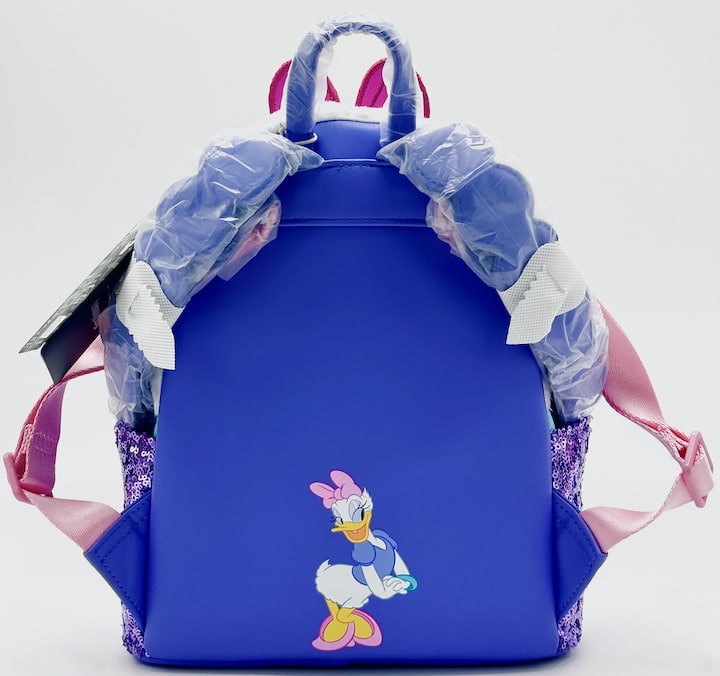 Loungefly Daisy Duck Sequin Mini Backpack Disney 85th Anniversary Bag Back