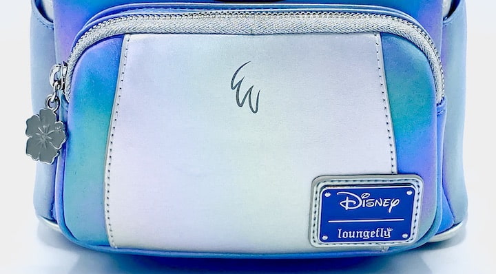 Loungefly Disney 100 Platinum Stitch Mini Backpack Cosplay Bag Front Pocket
