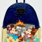 Loungefly Disney Aulani Resort Mickey Minnie Fire Pit Mini Backpack Front Full View