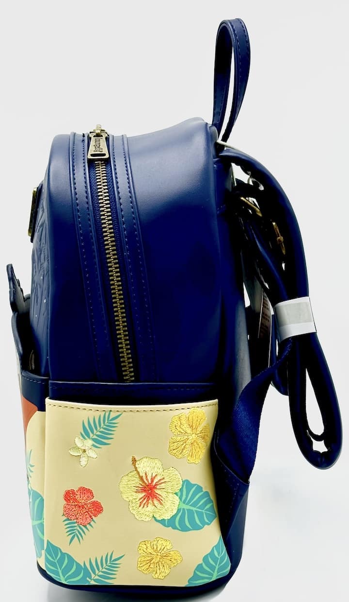 Loungefly Disney Aulani Resort Mickey Minnie Fire Pit Mini Backpack Left Side