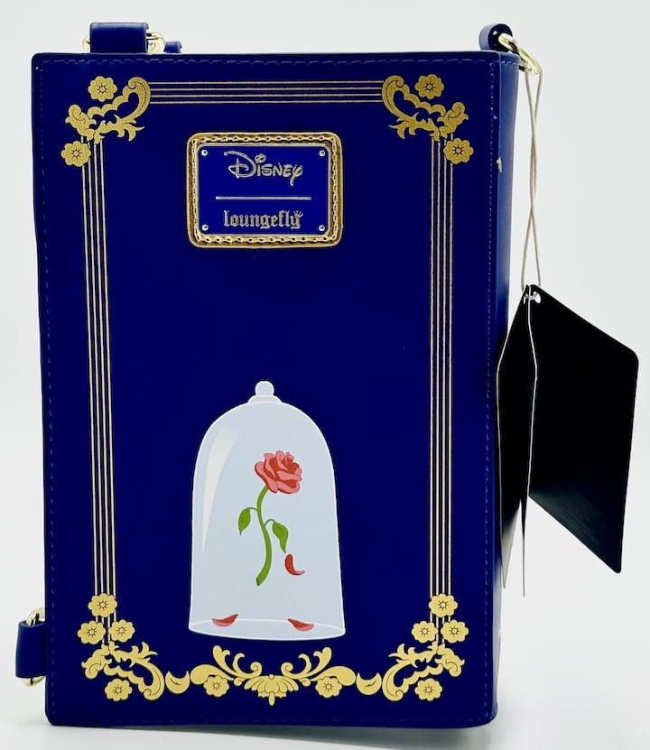 Loungefly Disney Beauty and the Beast Storybook Convertible Bag Back