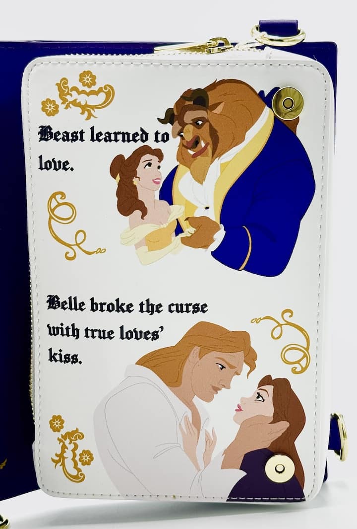 Loungefly Disney Beauty and the Beast Storybook Convertible Bag Inside Right Page