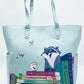 Loungefly Disney Books Collection Tote Bag Princess Sidekick Shopper Front Full View Without Tag