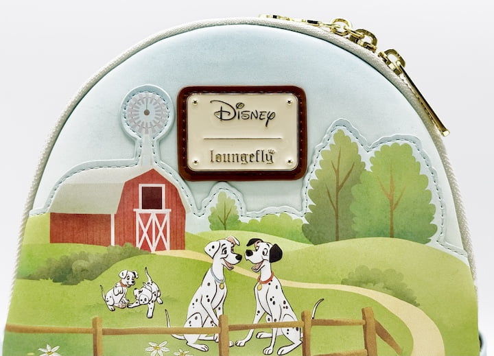 Loungefly Disney Dogs Mini Backpack Farm House Bag Front Logo