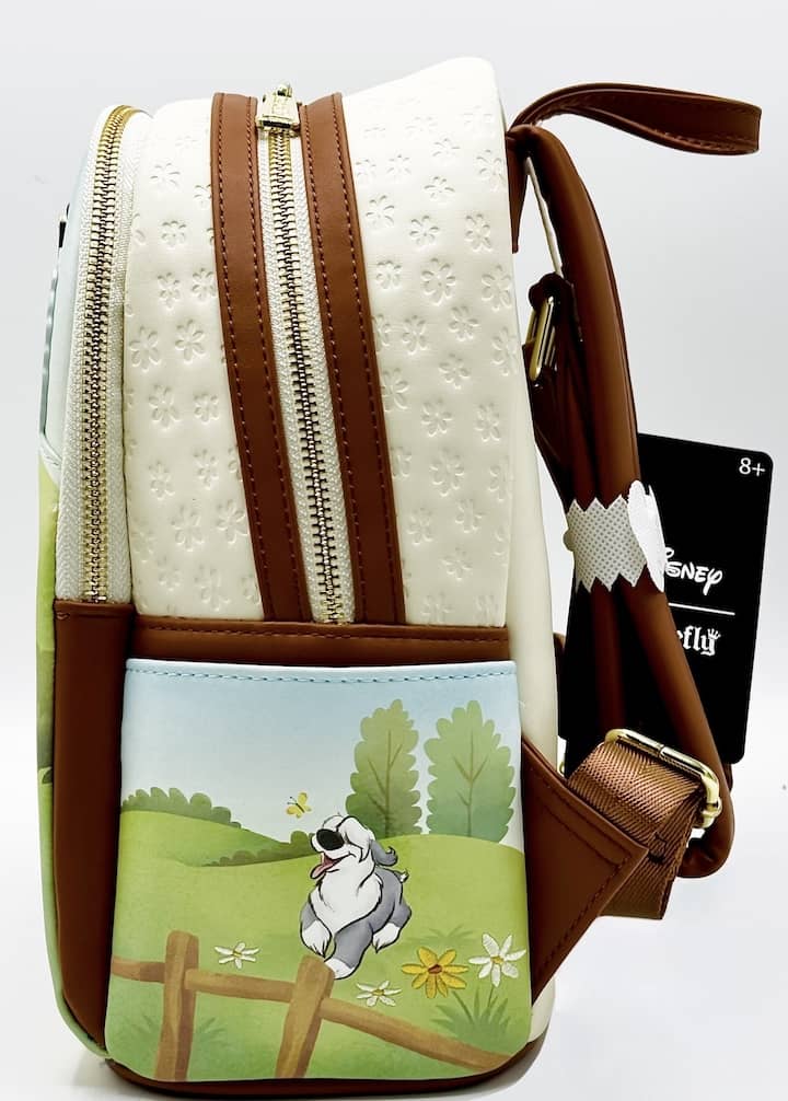 Loungefly Disney Dogs Mini Backpack Farm House Bag Left Side