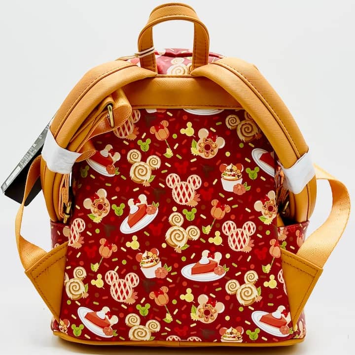 Loungefly Disney Fall Sweet Treats Mini Backpack Cinnamon Roll Bag Back