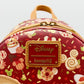 Loungefly Disney Fall Sweet Treats Mini Backpack Cinnamon Roll Bag Front Logo