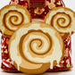 Loungefly Disney Fall Sweet Treats Mini Backpack Cinnamon Roll Bag Front Pocket