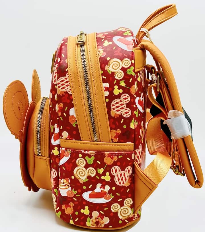 Loungefly Disney Fall Sweet Treats Mini Backpack Cinnamon Roll Bag Left Side