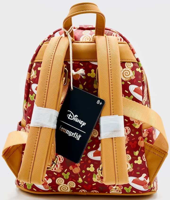 Loungefly Disney Fall Sweet Treats Mini Backpack Cinnamon Roll Bag Straps