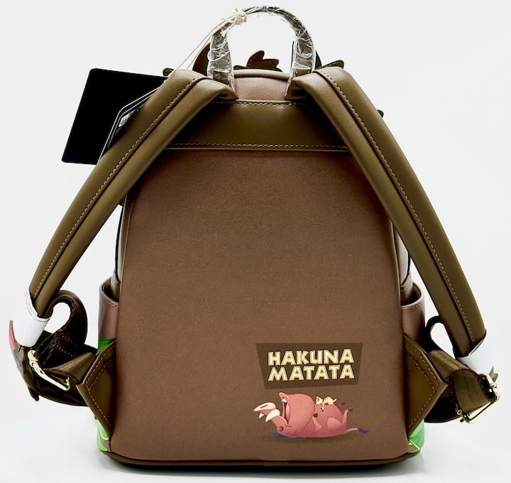 Loungefly Disney Lion King Mini Backpack Timon Pumbaa Grubs Bag Back