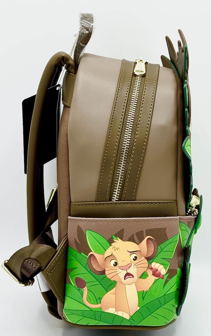 Loungefly Disney Lion King Mini Backpack Timon Pumbaa Grubs Bag Right Side