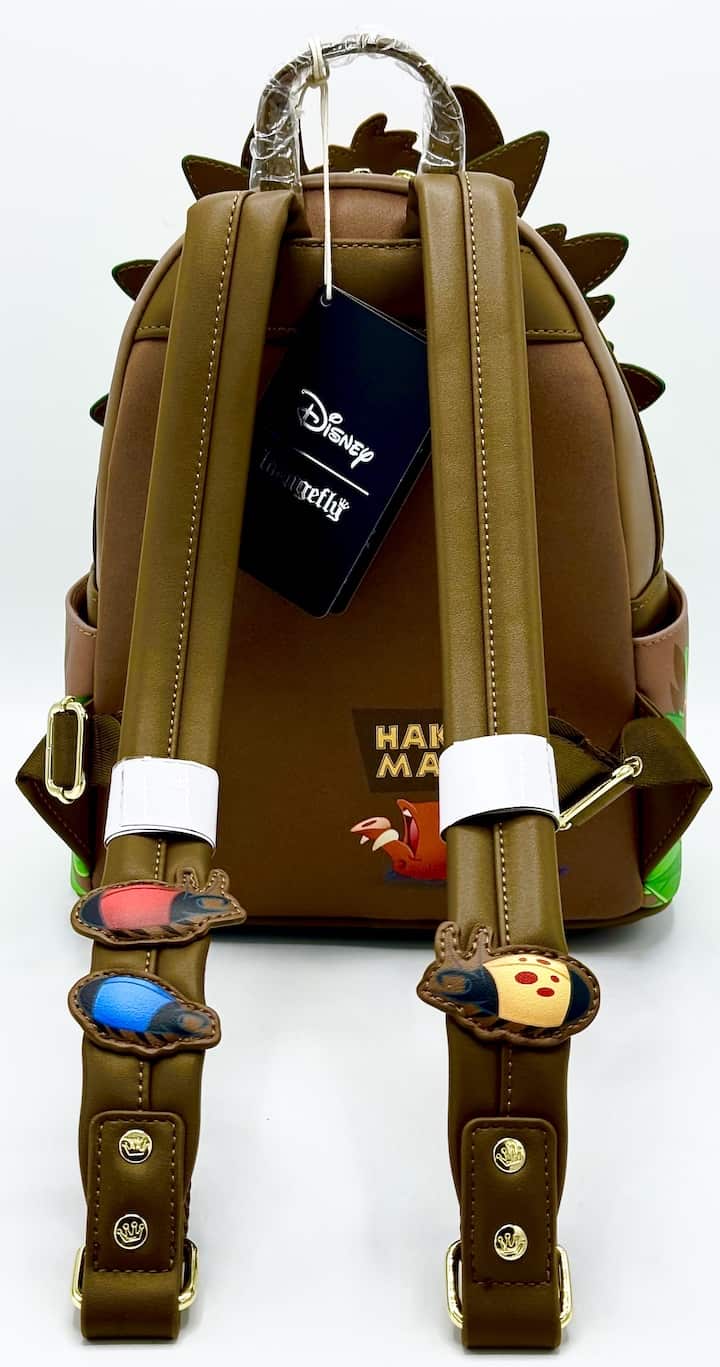 Loungefly Disney Lion King Mini Backpack Timon Pumbaa Grubs Bag Straps