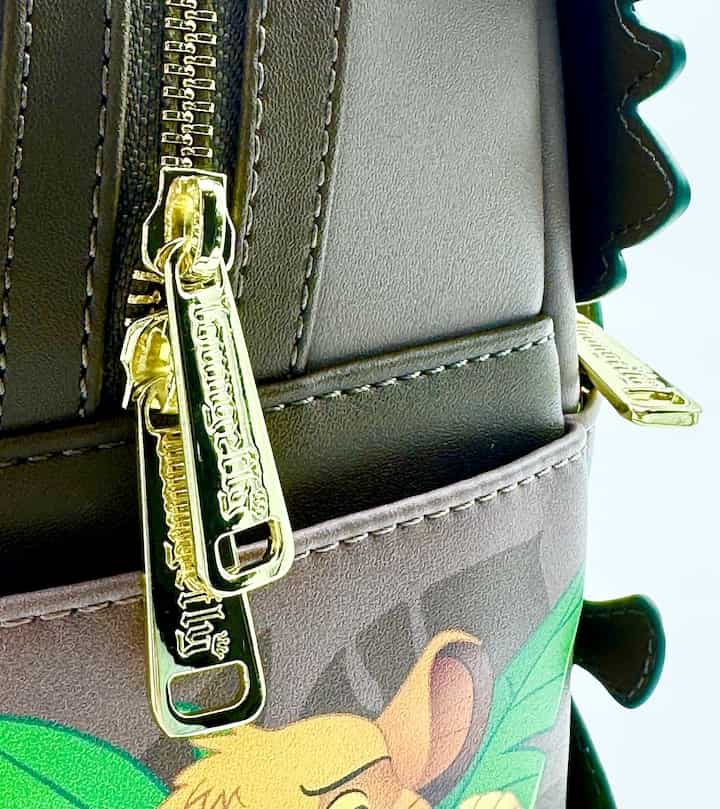 Loungefly Disney Lion King Mini Backpack Timon Pumbaa Grubs Bag Zips