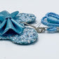 Loungefly Disney Parks Arendelle Aqua Lanyard Frozen Blue Sequin Left Side