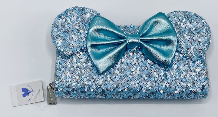 Blue glitter 2025 purse