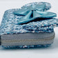 Loungefly Disney Parks Arendelle Aqua Wallet Frozen Blue Sequin Purse Left Side