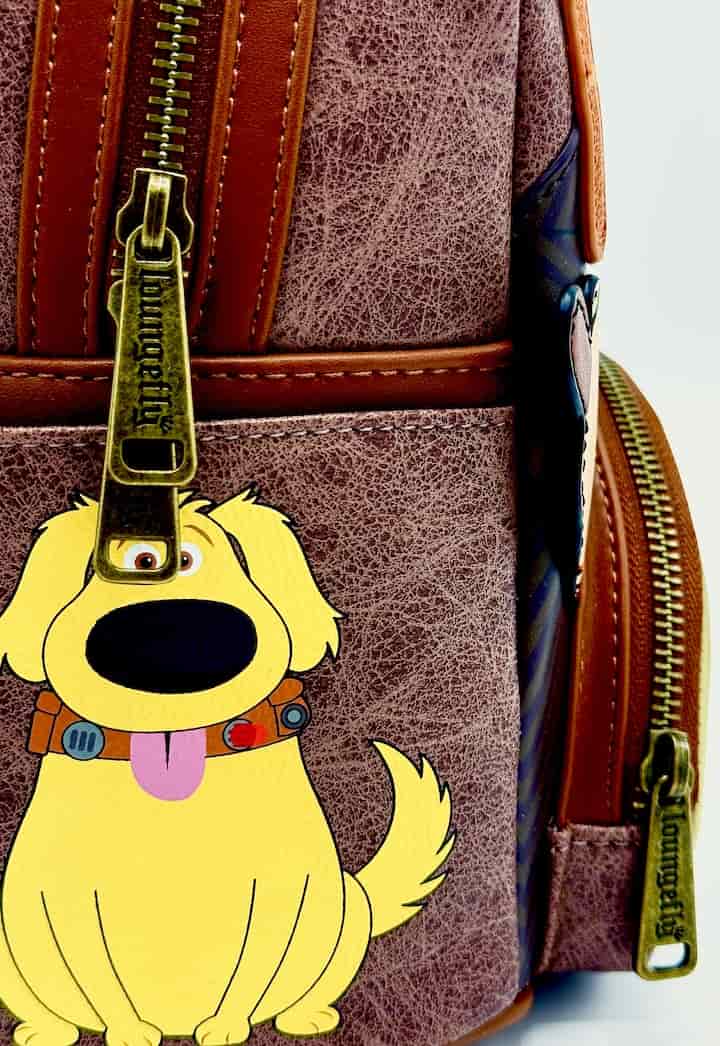 Loungefly Disney Parks Carl Fredricksen Mini Backpack Pixar Up Bag Zips