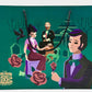 Loungefly Disney Parks Club 33 Haunted Mansion Mini Backpack Bag Paper Bag Front With Rope
