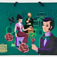Loungefly Disney Parks Club 33 Haunted Mansion Mini Backpack Bag Paper Bag Front Without Rope