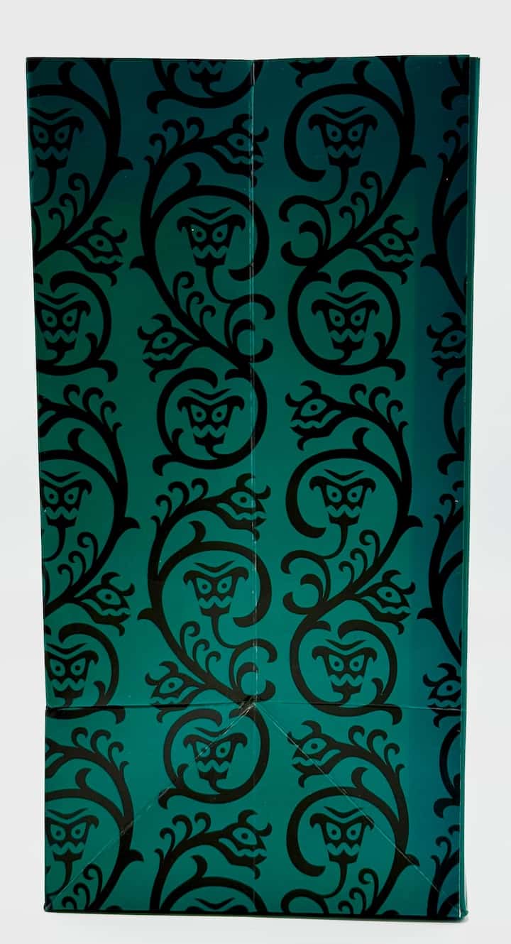 Loungefly Disney Parks Club 33 Haunted Mansion Mini Backpack Bag Paper Bag Right Side