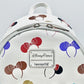 Loungefly Disney Parks Ear Headband Mini Backpack Ears Holder AOP Bag Front Enamel Logo