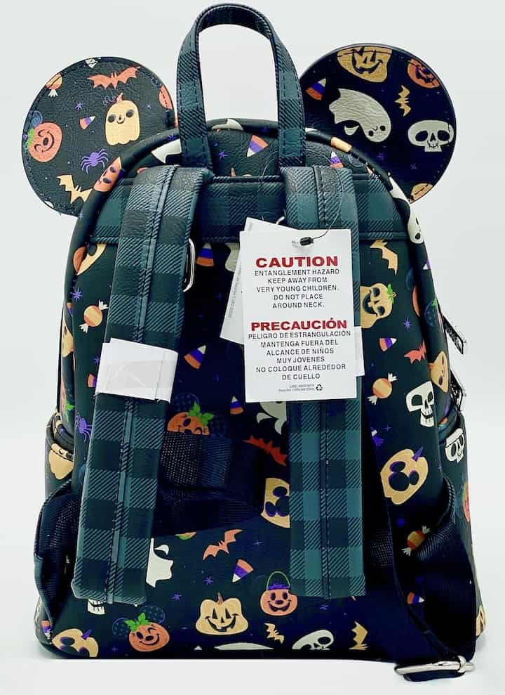 Loungefly Disney Parks Halloween Mini Backpack 2021 Tricks Treats Bag Straps