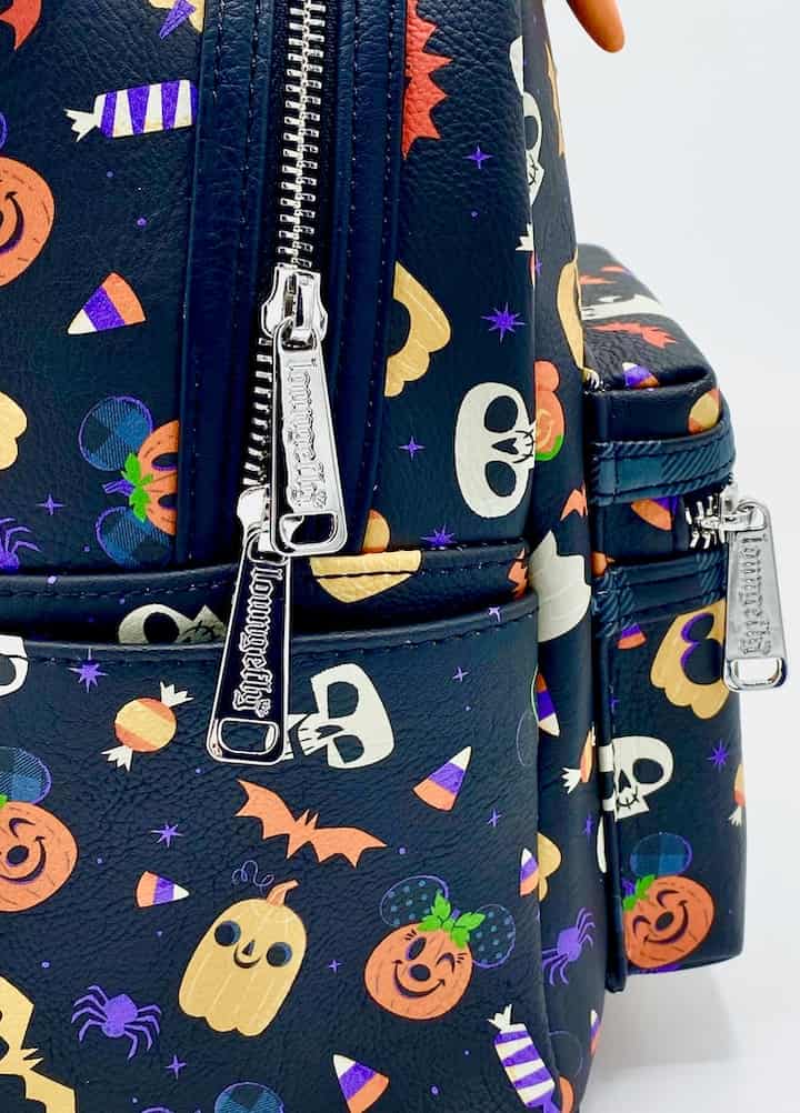 Loungefly Disney Parks Halloween Mini Backpack 2021 Tricks Treats Bag Zips