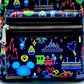 Loungefly Disney Parks Neon Mini Backpack Park Life Attraction Icons Front Pocket