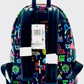 Loungefly Disney Parks Neon Mini Backpack Park Life Attraction Icons Straps