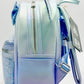 Loungefly Disney Parks Winter Blue Sequin Mini Backpack Bag Left Side