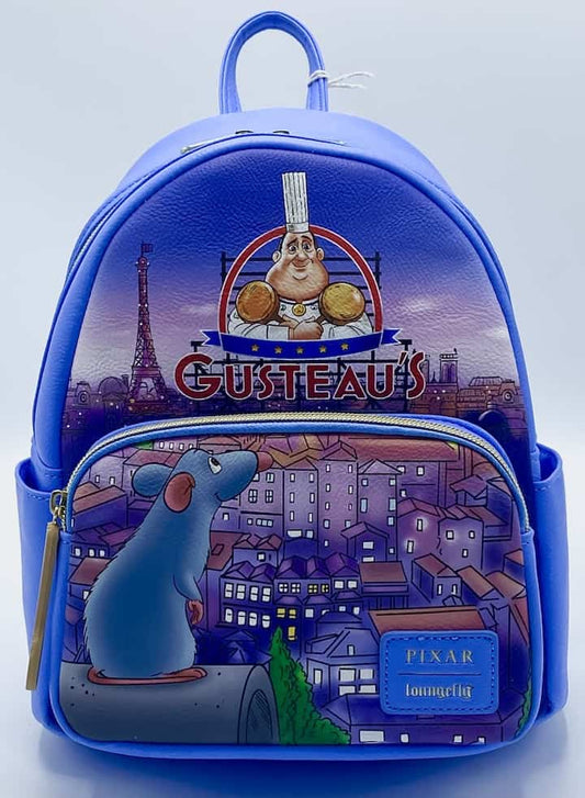 Loungefly Disney Pixar Ratatouille Mini Backpack Remy Gusteau Bag Front Full View
