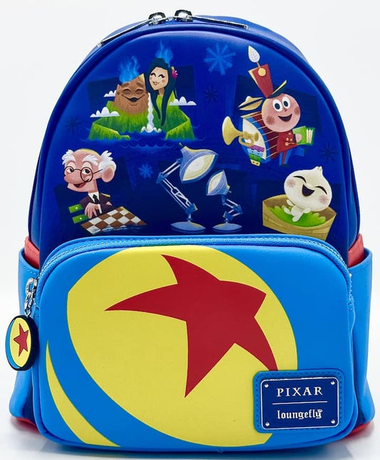 Loungefly Disney Pixar Shorts Mini Backpack Lava Luxo Jr Bao Geri Bag Front Full View