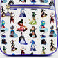 Loungefly Disney Princess Dress Mini Backpack AOP Scenes Bag Front Pocket
