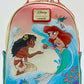 Loungefly Disney Princess Moana Ariel Mini Backpack Little Mermaid Bag Front Full View