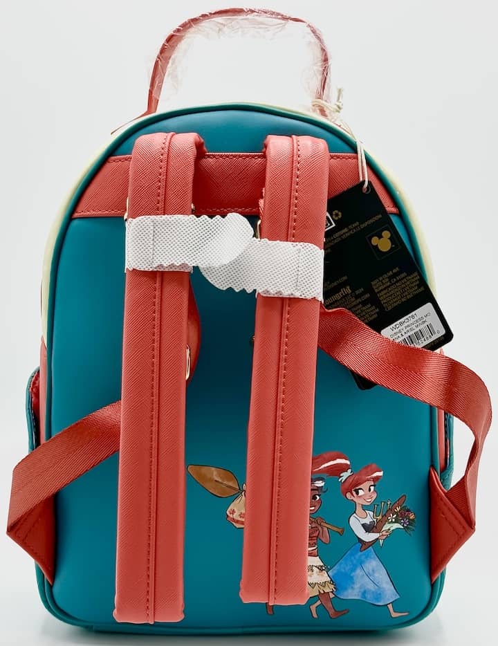 Loungefly Disney Princess Moana Ariel Mini Backpack Little Mermaid Bag Straps