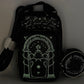 Loungefly Doors of Durin Crossbody Bag Lord of the Rings Glow In The Dark Effect