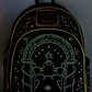 Loungefly Doors of Durin Mini Backpack Lord of the Rings Bag Front Full View Glow In The Dark Effect