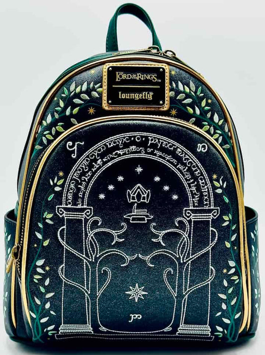 Loungefly Doors of Durin Mini Backpack Lord of the Rings Bag Front Full View