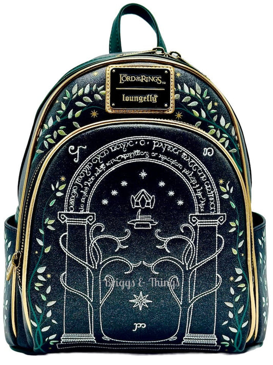 Loungefly Doors of Durin Mini Backpack Lord of the Rings Bag Front Full View