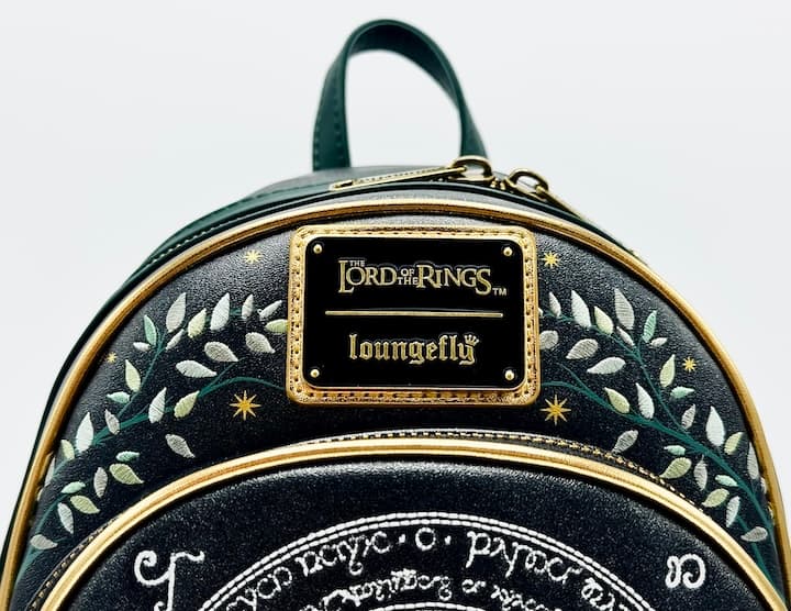 Loungefly Doors of Durin Mini Backpack Lord of the Rings Bag Front Top