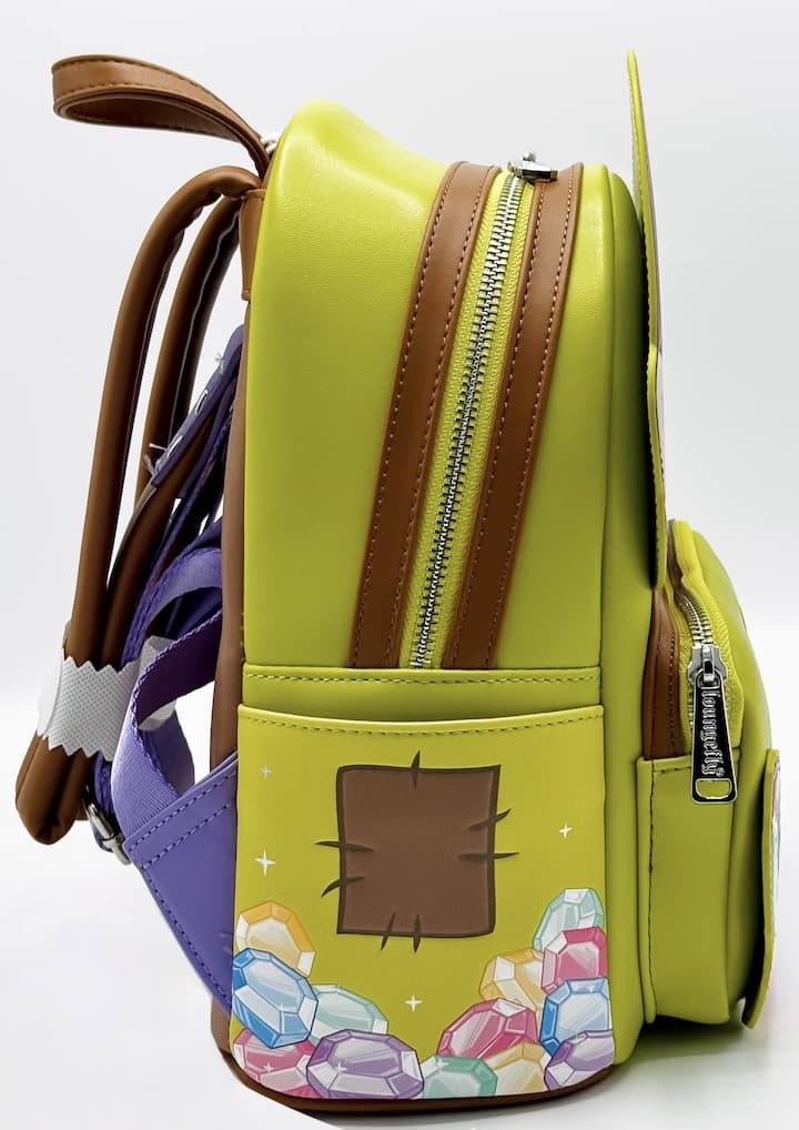 Loungefly Dopey Diamond Gemstone Mini Backpack Snow White Bag Right Side