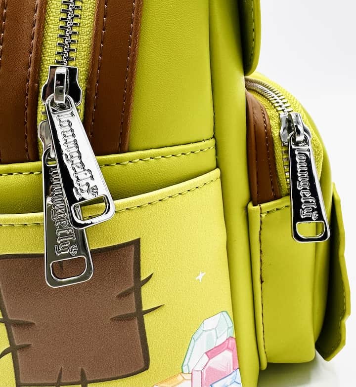 Loungefly Dopey Diamond Gemstone Mini Backpack Snow White Bag Zips