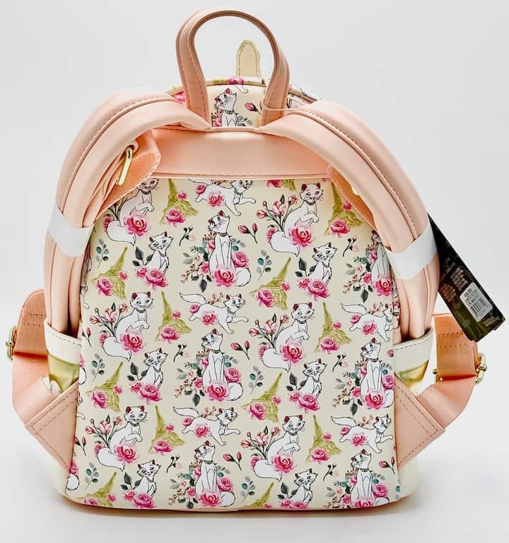 Loungefly Duchess in Paris Floral Mini Backpack Disney Aristocats Bag Back