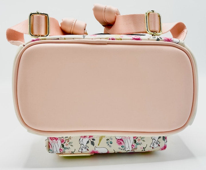 Loungefly Duchess in Paris Floral Mini Backpack Disney Aristocats Bag Base